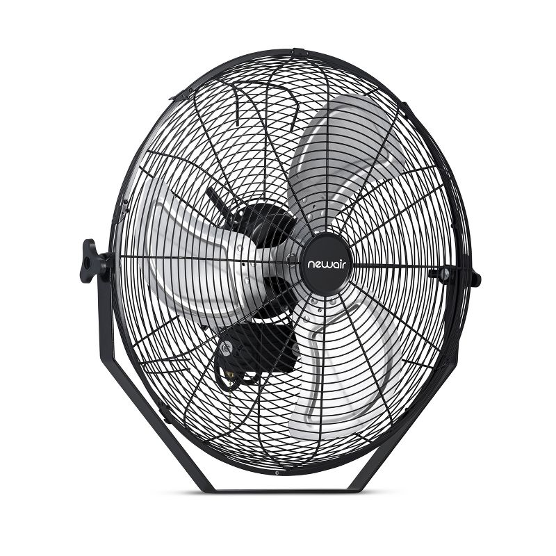 Air King 18" 1/6 HP 3-Speed Adjustable Height Floor Fan with Roll-About Stand