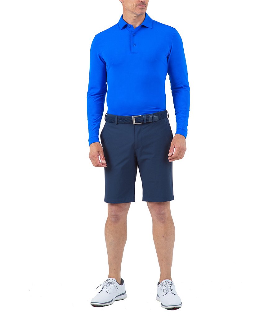 IBKUL Long-Sleeve Ice Fil&reg; Polo Shirt