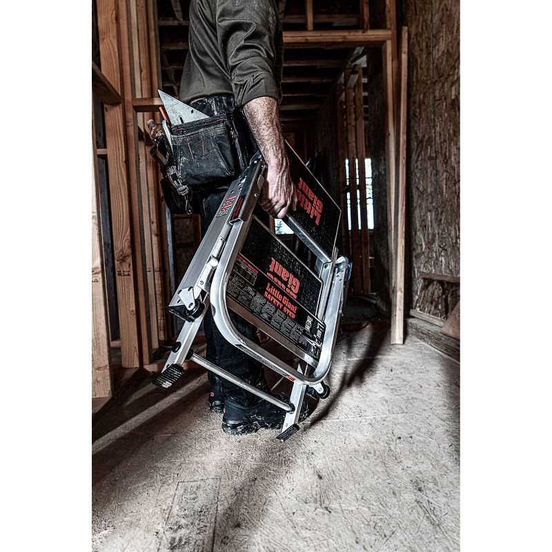 Little Giant Ladder Systems 2-step ANSI Type IA- 300 lb Aluminum Stepstool with handrail Gray