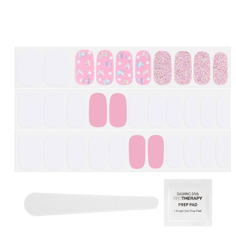 Dashing Diva Gloss Ultra Shine Gel Nail Art Kit - Frillseeker & Enchanted Lilac - 2pk