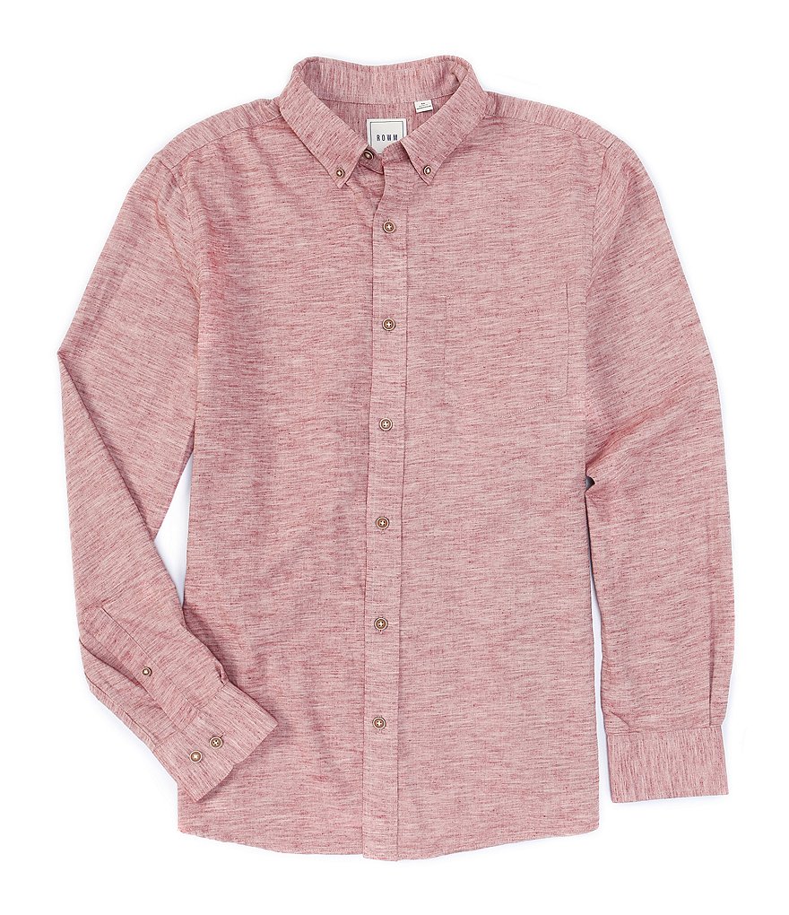 Rowm Long Sleeve Solid Sportshirt