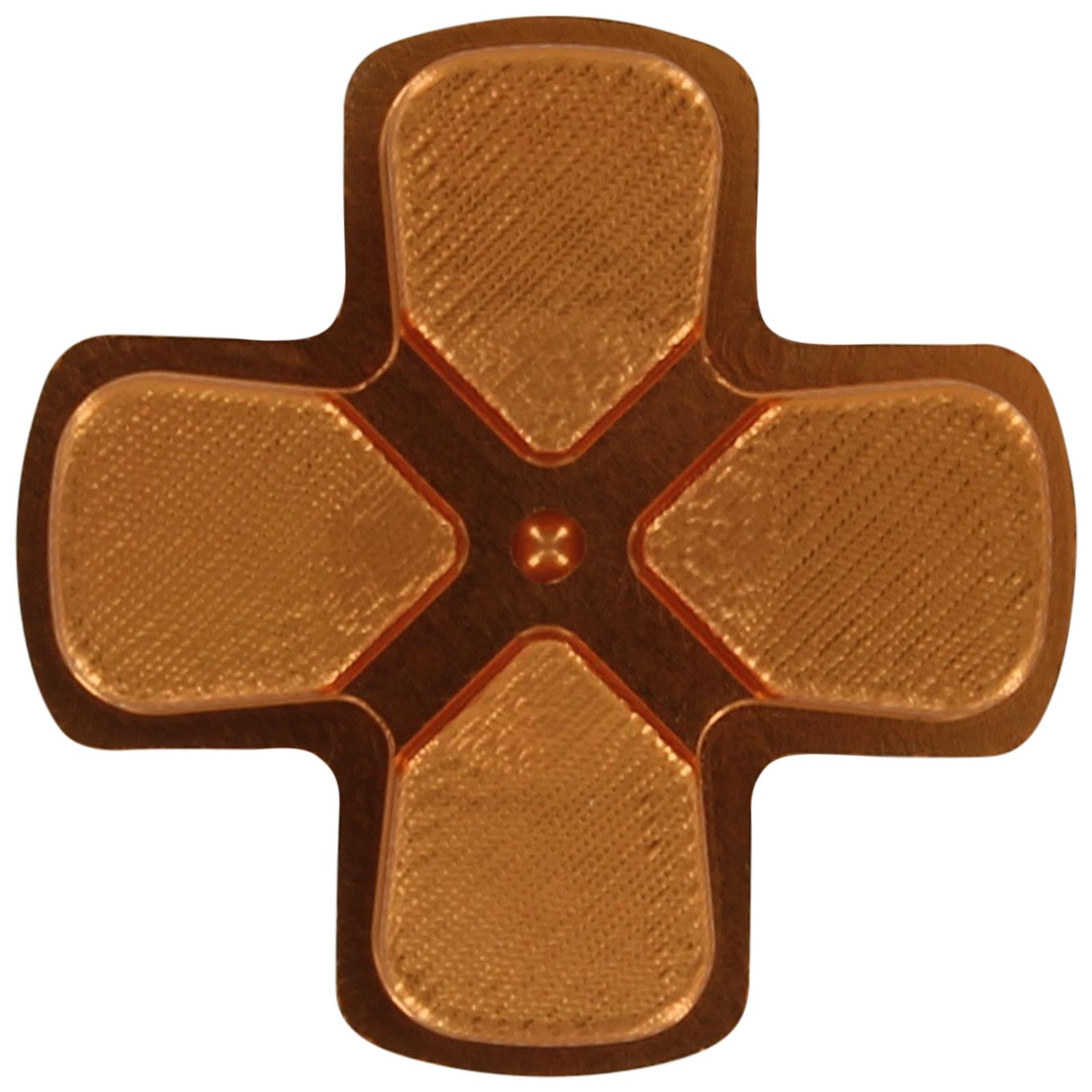 ZedLabz aluminium alloy metal directional d pad arrow button for Sony PS4 controllers - gold