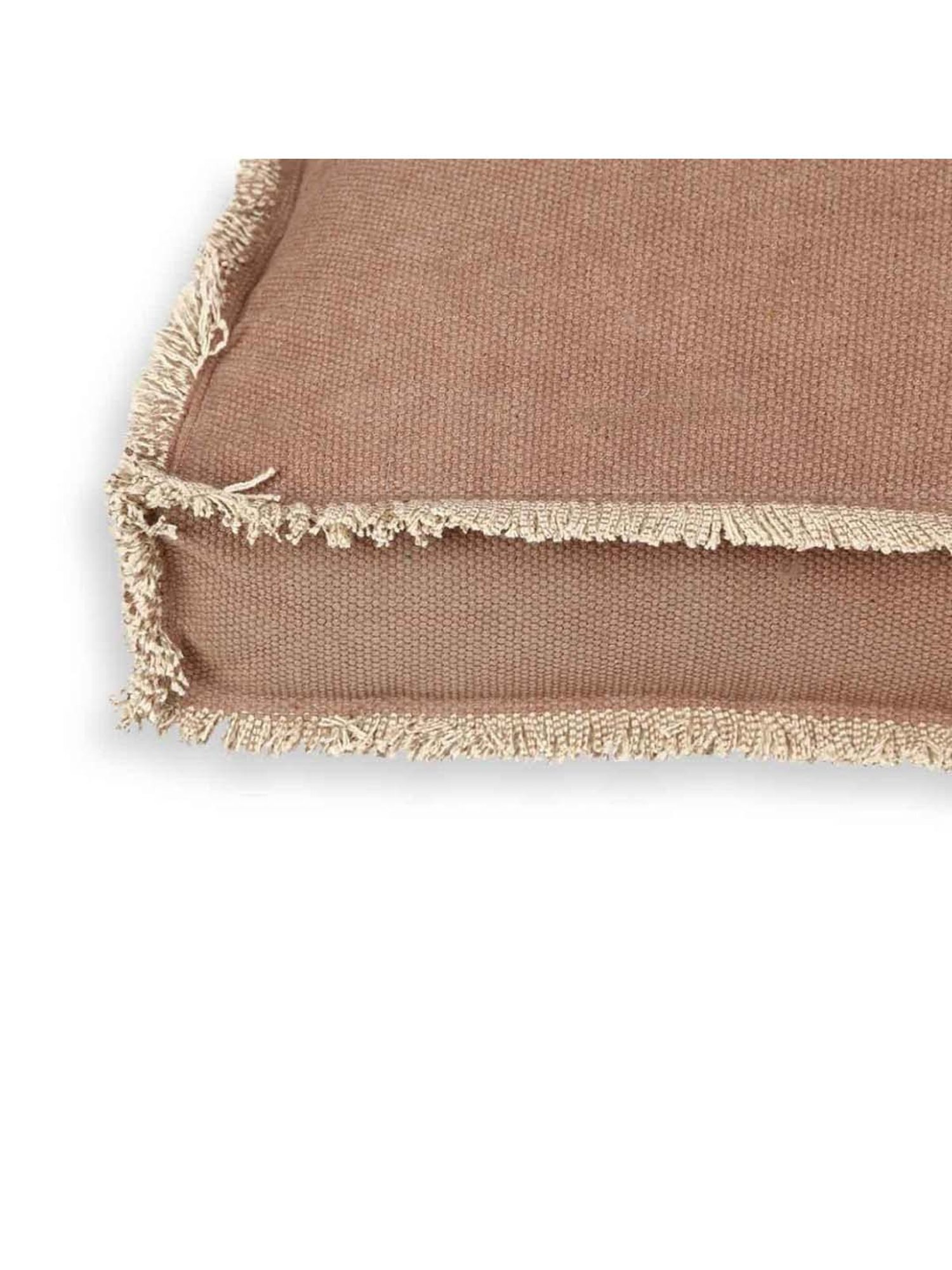 Home4U 'LUCAS' Brown Cotton Extra Large Floor Cushion - Set of 1