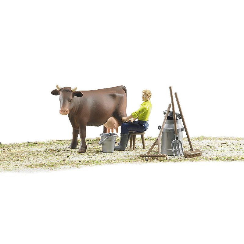 Bruder Farming Set with Figure, Cow and Accessories