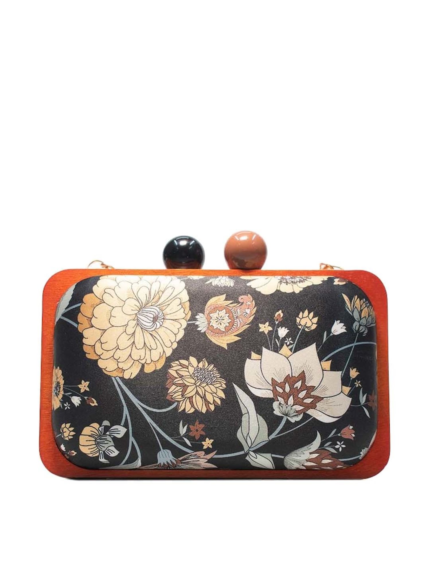 Sugarcrush Black Printed Clutch