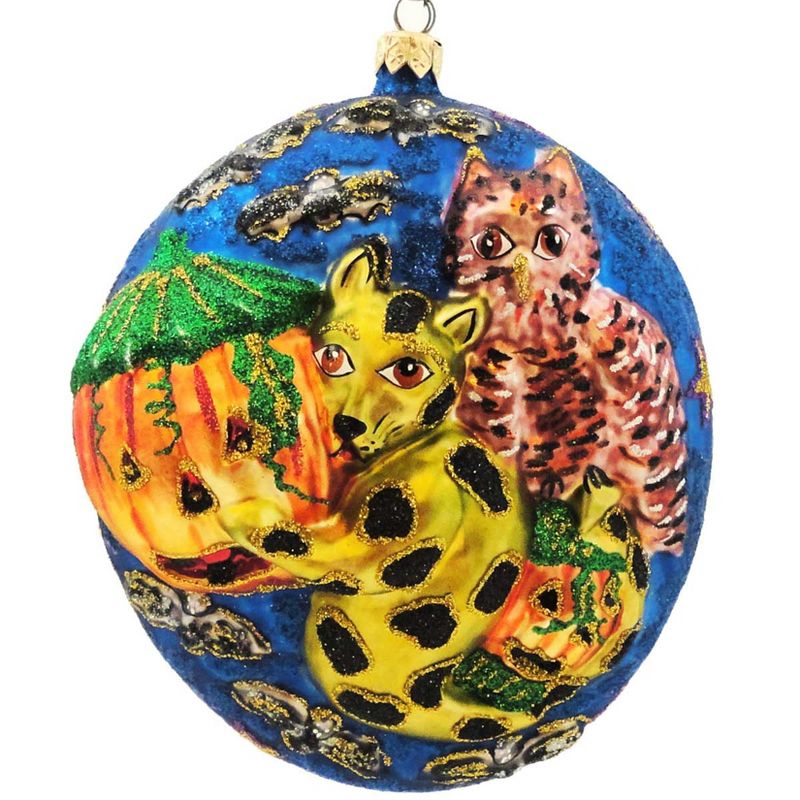 Larry Fraga Full Moon. Halloween Ornament Kitty Bat  -  Tree Ornaments