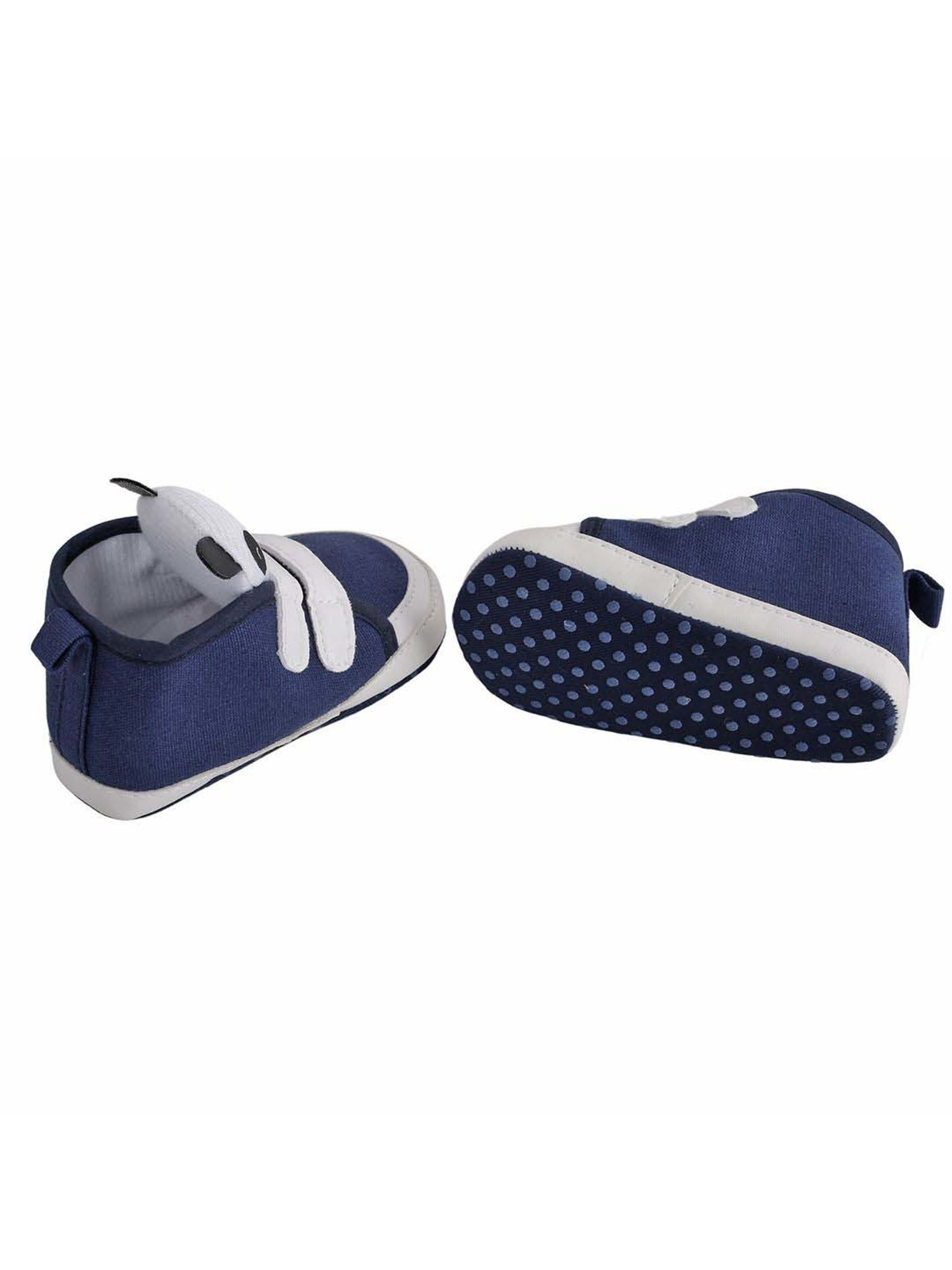 Baby Moo Kids Navy & White Casual Booties