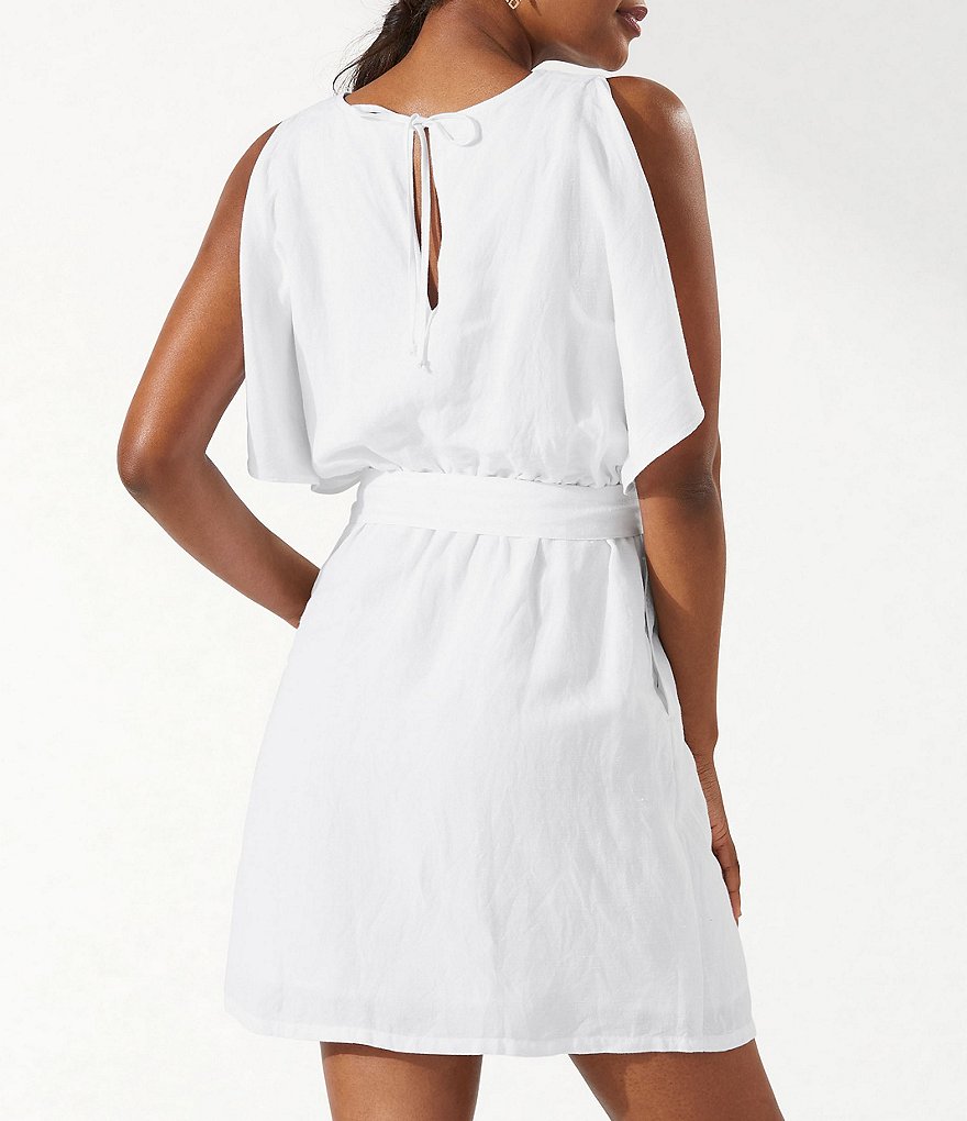Becca by Rebecca Virtue Beach Date Hooded V-Neck Sleeveless Swim Cover Up Dress