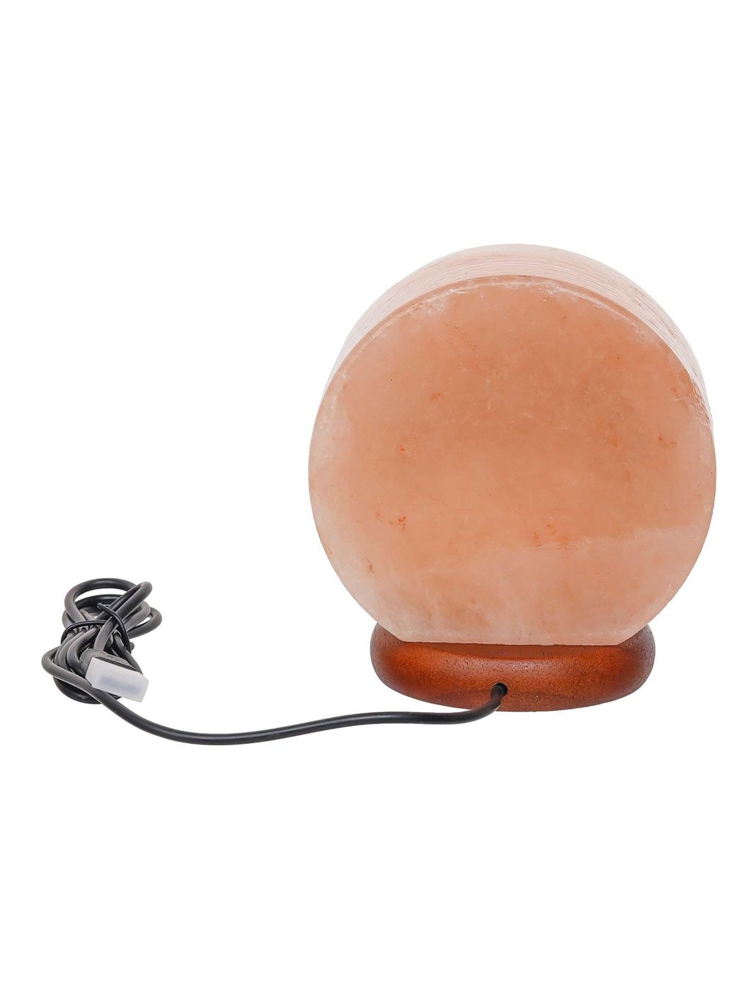 eCraftIndia Tree Of Life Decorative Himalayan Salt Lamp with Wooden Base