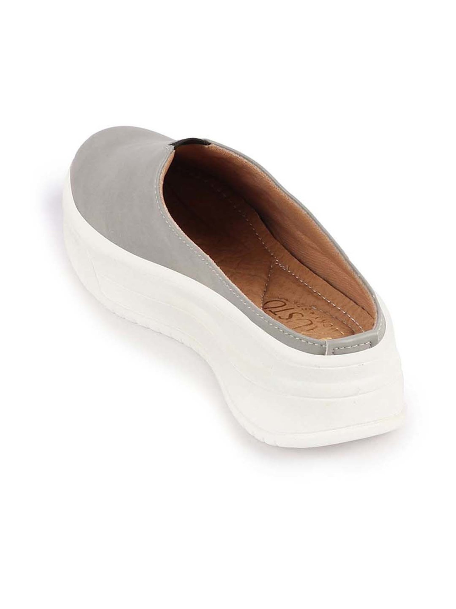 Fausto Women's Grey Mule Shoes