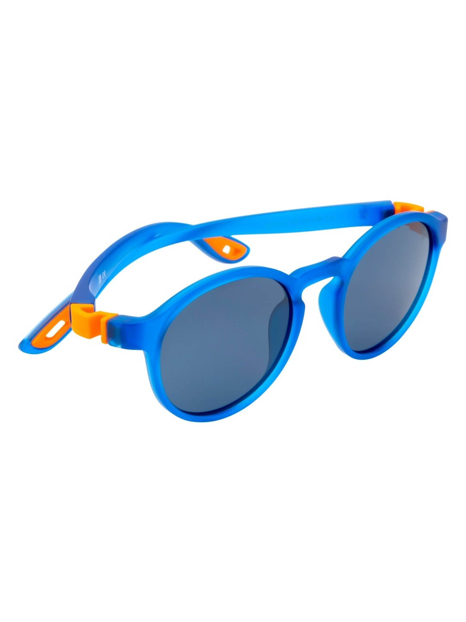 SeeSaw Black Round Unisex Sunglasses