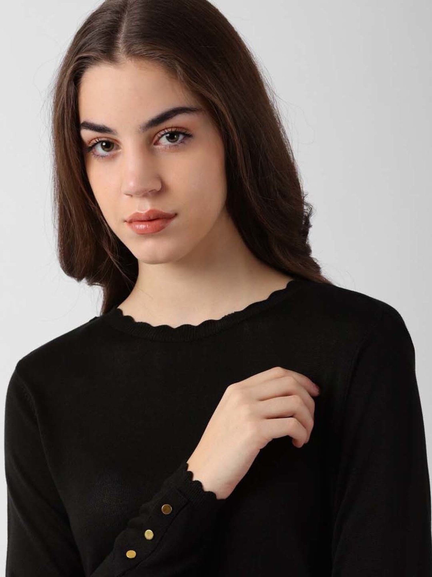 Van Heusen Black Regular Fit Top
