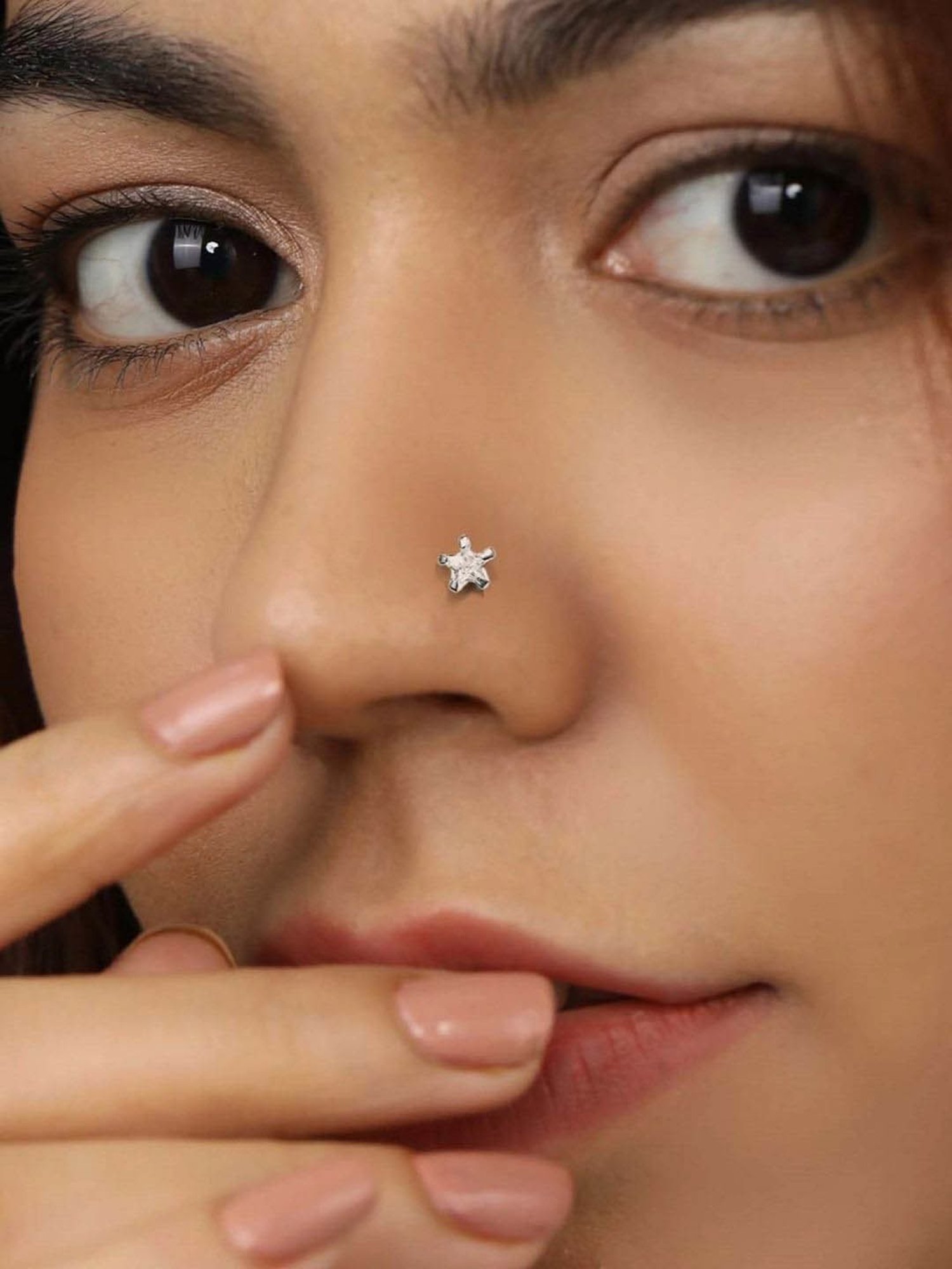 Zavya 925 Silver Minimal Nose Pin for Women - Set of 2