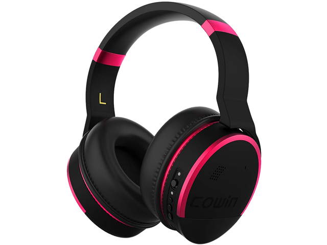 COWIN E8 [Upgraded] Active Noise Cancelling Wireless Headphones w/ Bluetooth, Microphone, Hi-Fi Deep Bass, and 20 Hour Playtime
