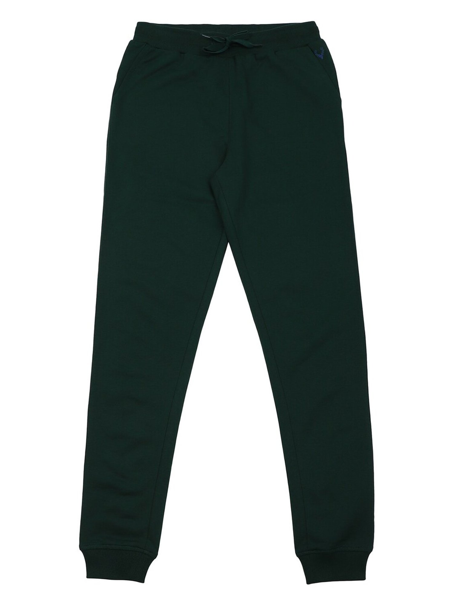 Allen Solly Junior Green Solid Joggers