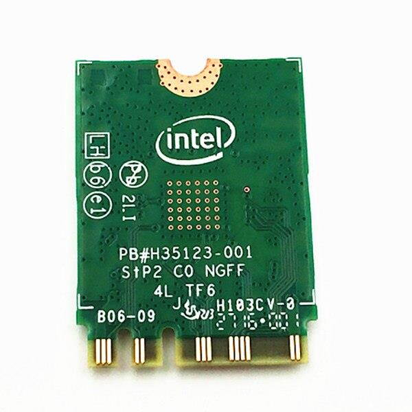 For Intel Dual band Wireless-AC 3165 3165NGW NGFF 433Mbps Wifi Bluetooth BT 4.0 Combo Module Laptop Network Ethernet Wlan Card