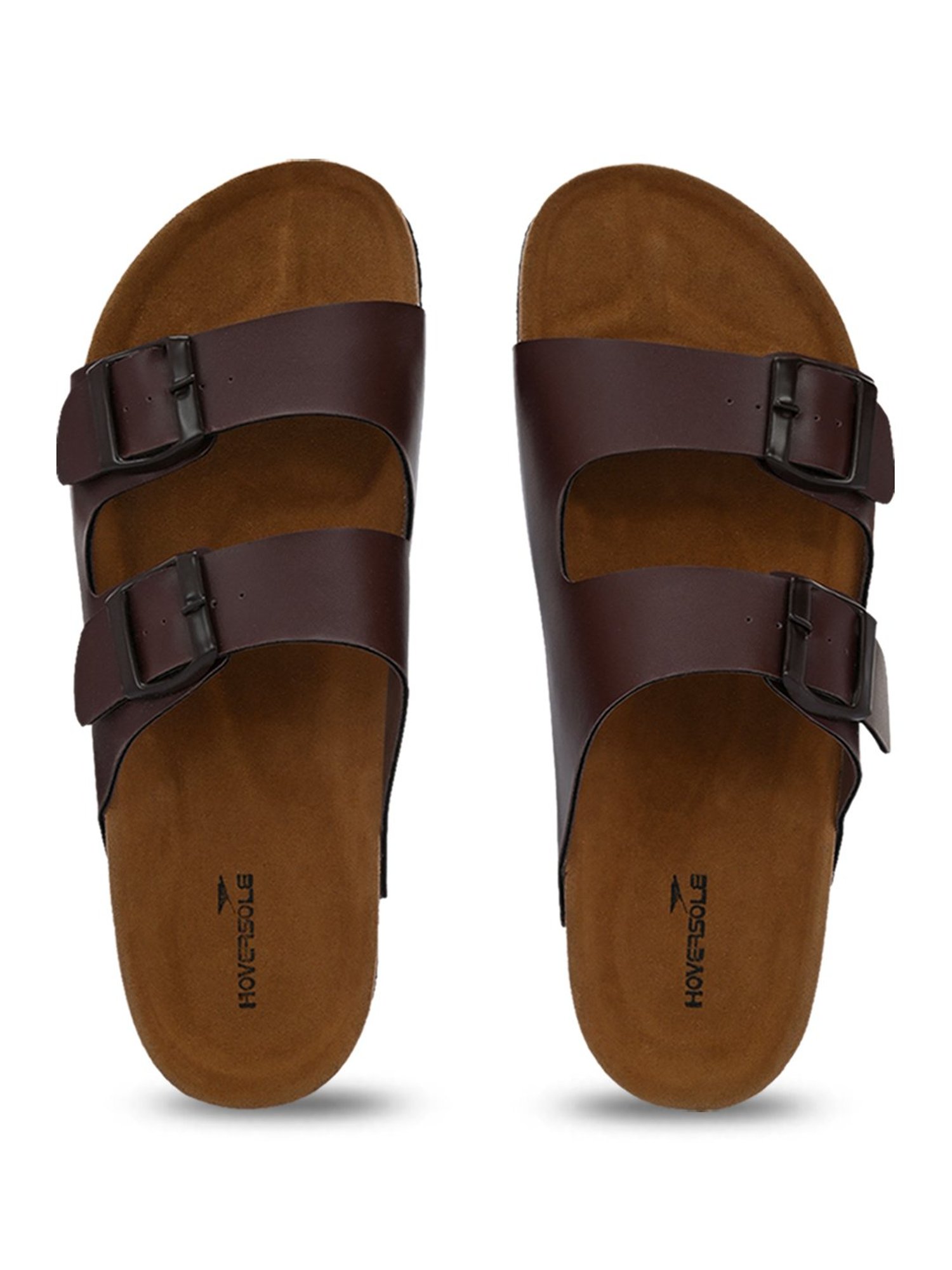 Hoversole Men's Brown Cork Casual Sandals