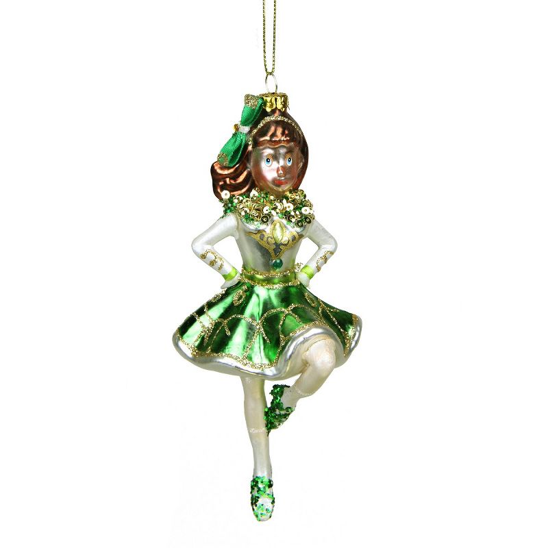 Noble Gems 4.0" Irish Angel Harp Saint Patricks Day  -  Tree Ornaments