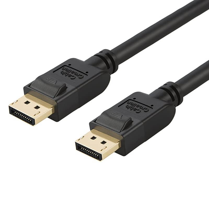 Displayport to Displayport Cable 10 Feet Gold Plated DP to DP Cable with Latch Support 4K60Hz 2K144Hz 3M Black