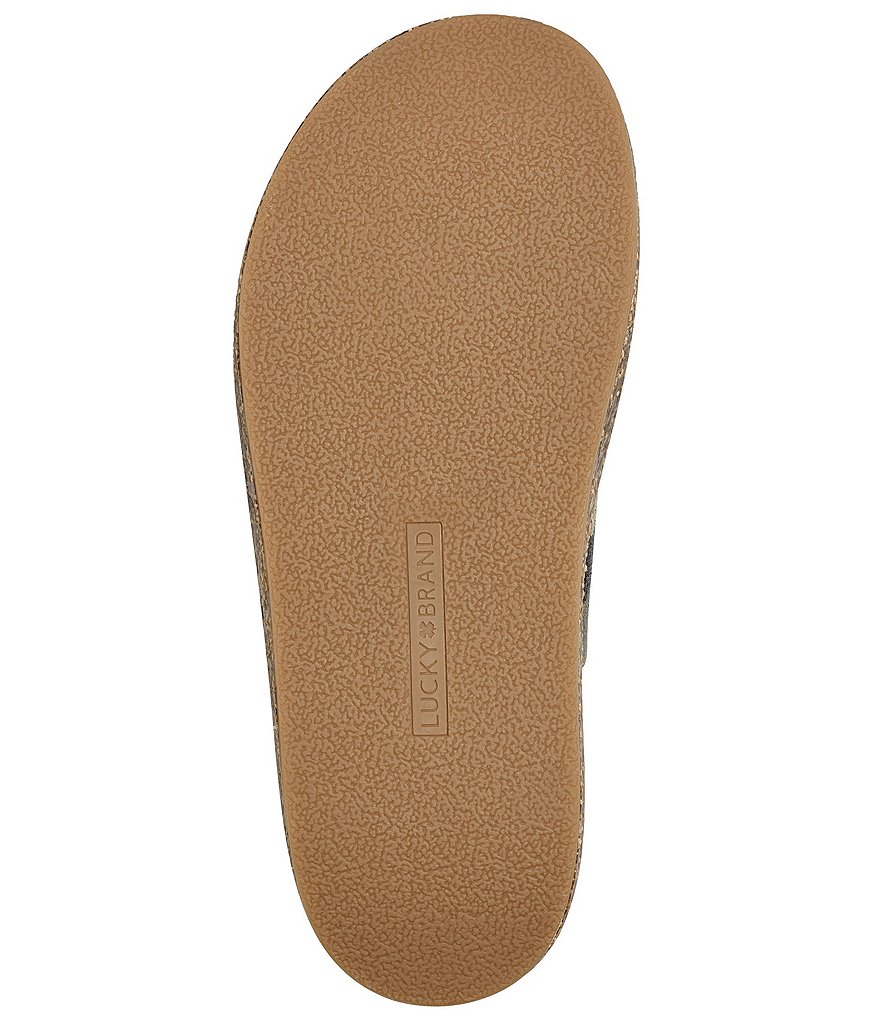 Lucky Brand Tamala Camo Printed Leather Mule Clogs