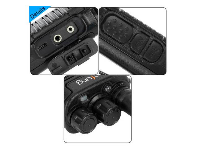 Walkie-Talkie USB 2pcs F8 2W 1500mAh 16-Channel Black Detachable Panel Fixed Antenna USB Integrated Charger Adult Analog Walkie-Talkie,WT02