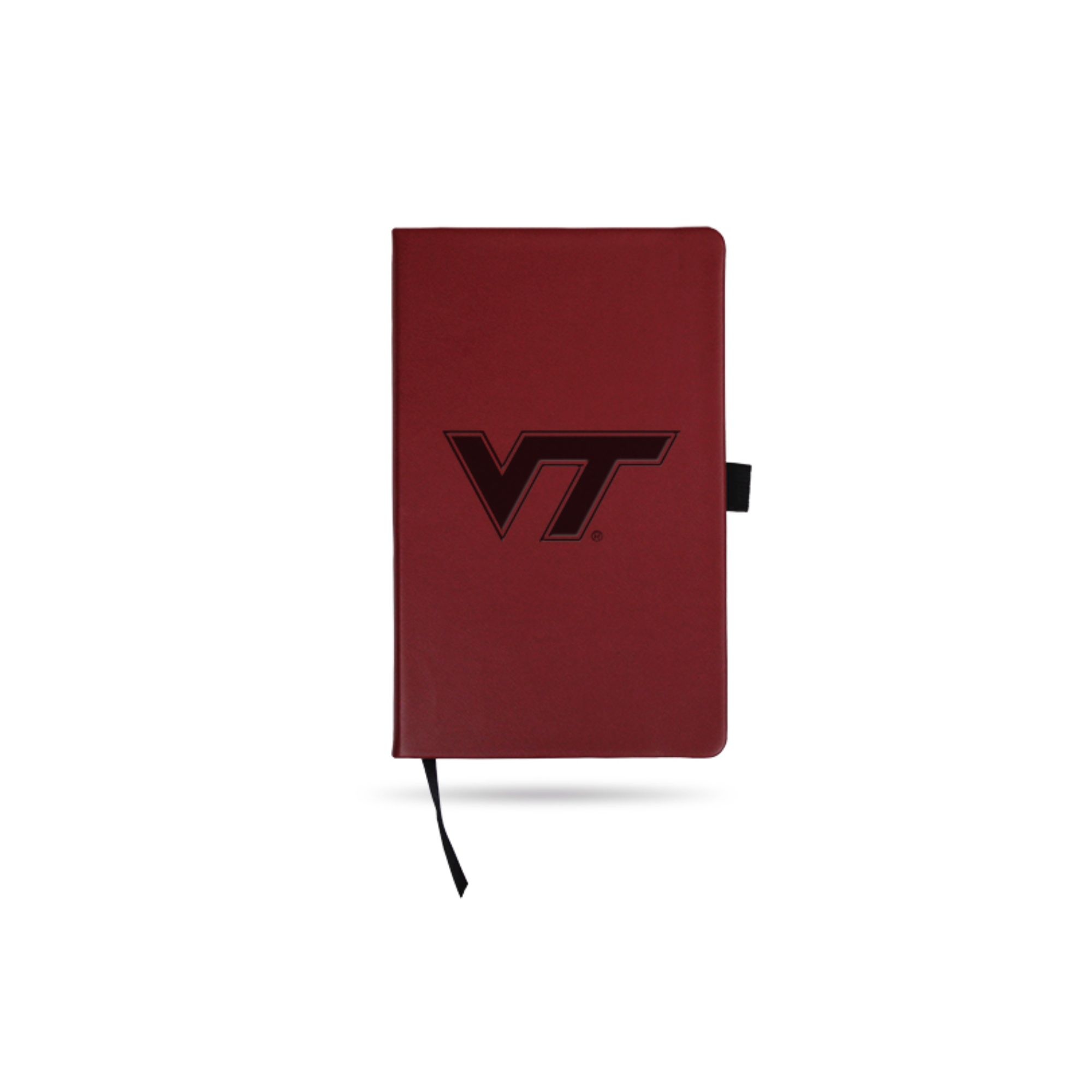 8.25" Red and Black Virginia Tech Hokies Leather Notebook