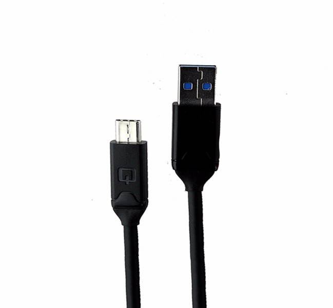 Qmadix 3.3Ft (USB 3.0) to (USB-C 3.1) Charge and Sync Cable - Black