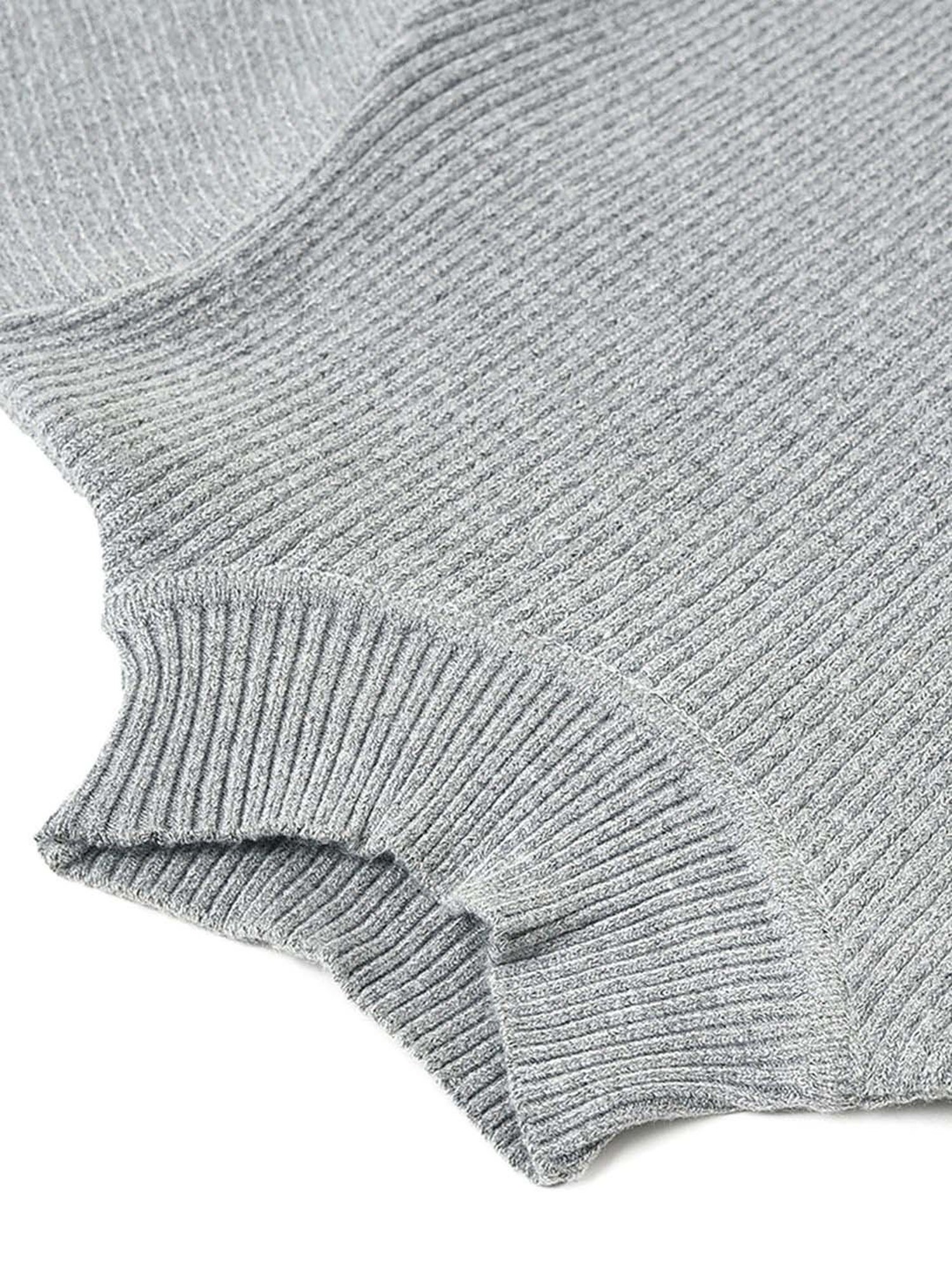 MiArcus Kids Grey Regular Fit Full Sleeves Sweatshirt