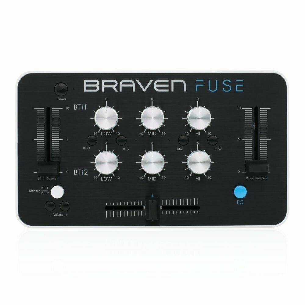 NEW Braven Fuse Bluetooth Portable Mixing Console Black Aluminum IML Finish