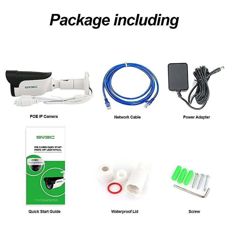 Upgraded Series A  POE Camera 1080P IP Camera Outdoor Home Security Surveillance Camera Wired 65100ft Night Vision IP66 Waterproof Onvif Stabler Connection Compared with WiFi Cameras