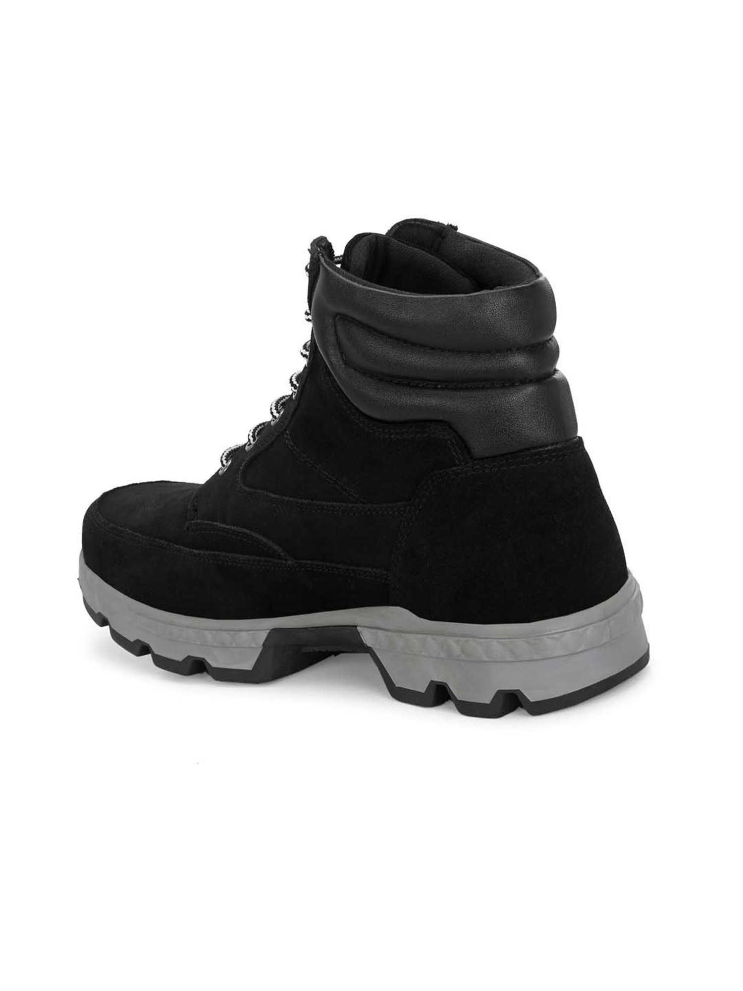 Carlo Romano Men's Black Derby Boots