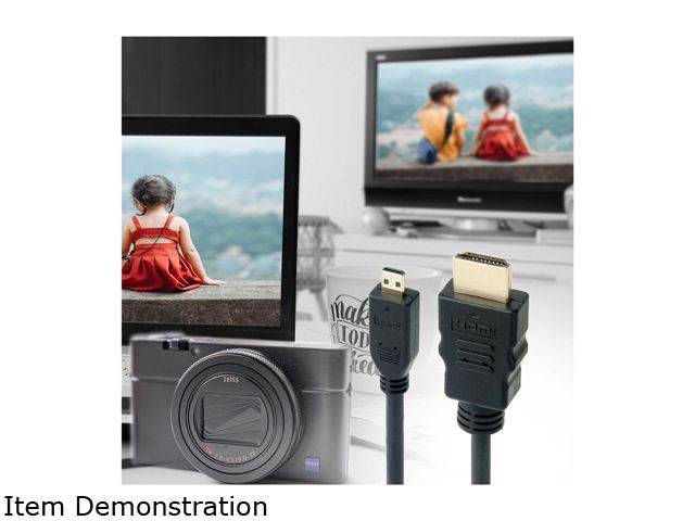 Omni Gear MHD-10 10 ft. Micro HDMI to HDMI Cable (60Hz) with Ethernet, 4K UHD High Speed