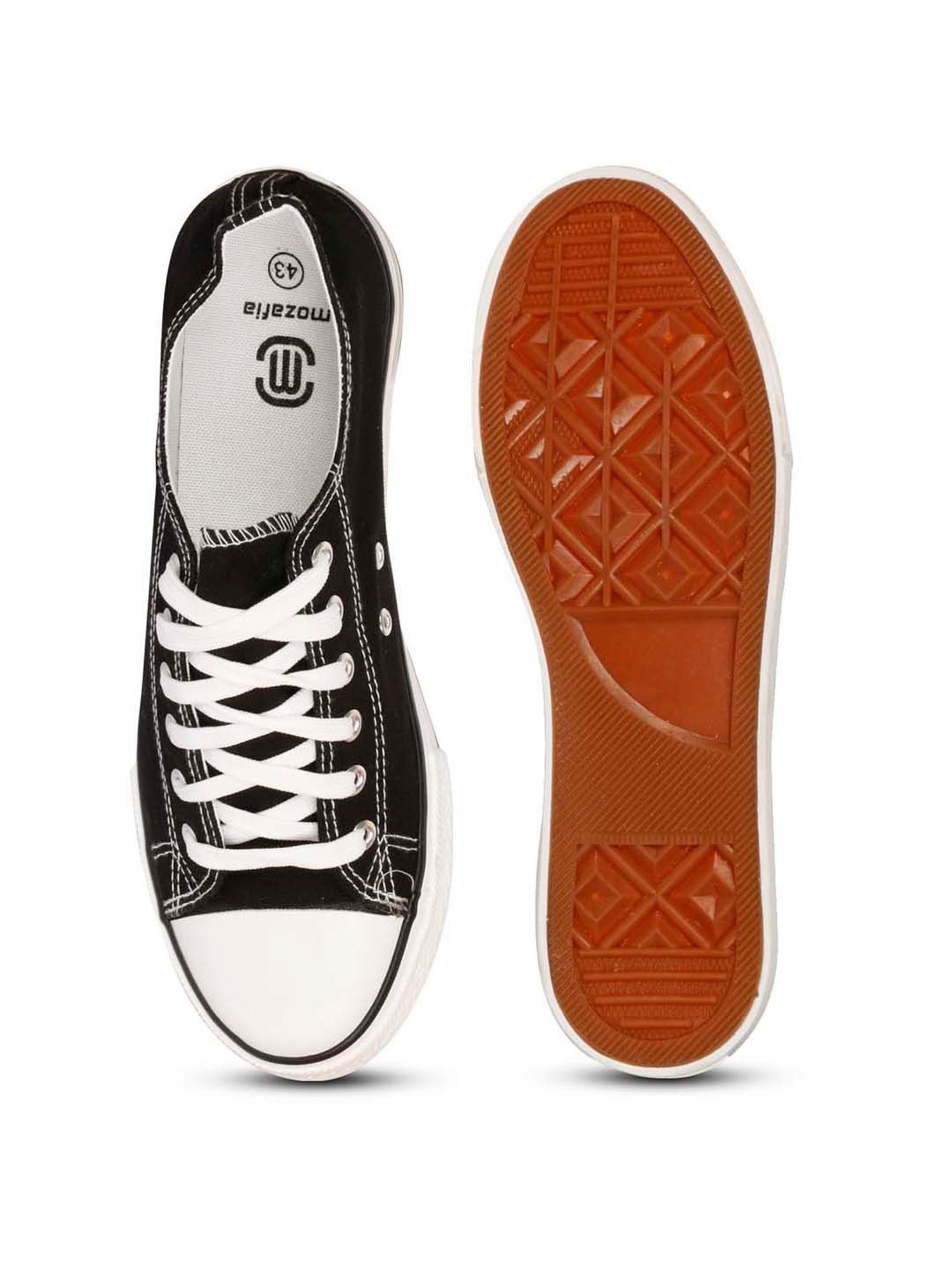 Mozafia Men's Jet Black Casual Sneakers