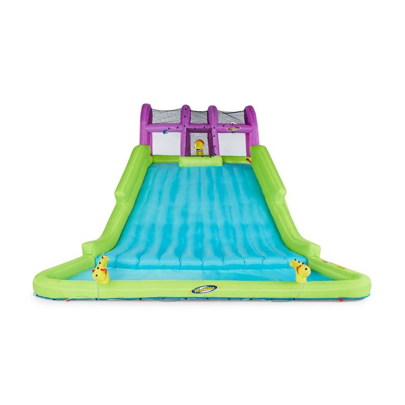 Kahuna 90808 Mega Blast Inflatable Backyard Kids Pool and Slide Water Park with Triple Water Cannons Splash Pool and Climbing Wall