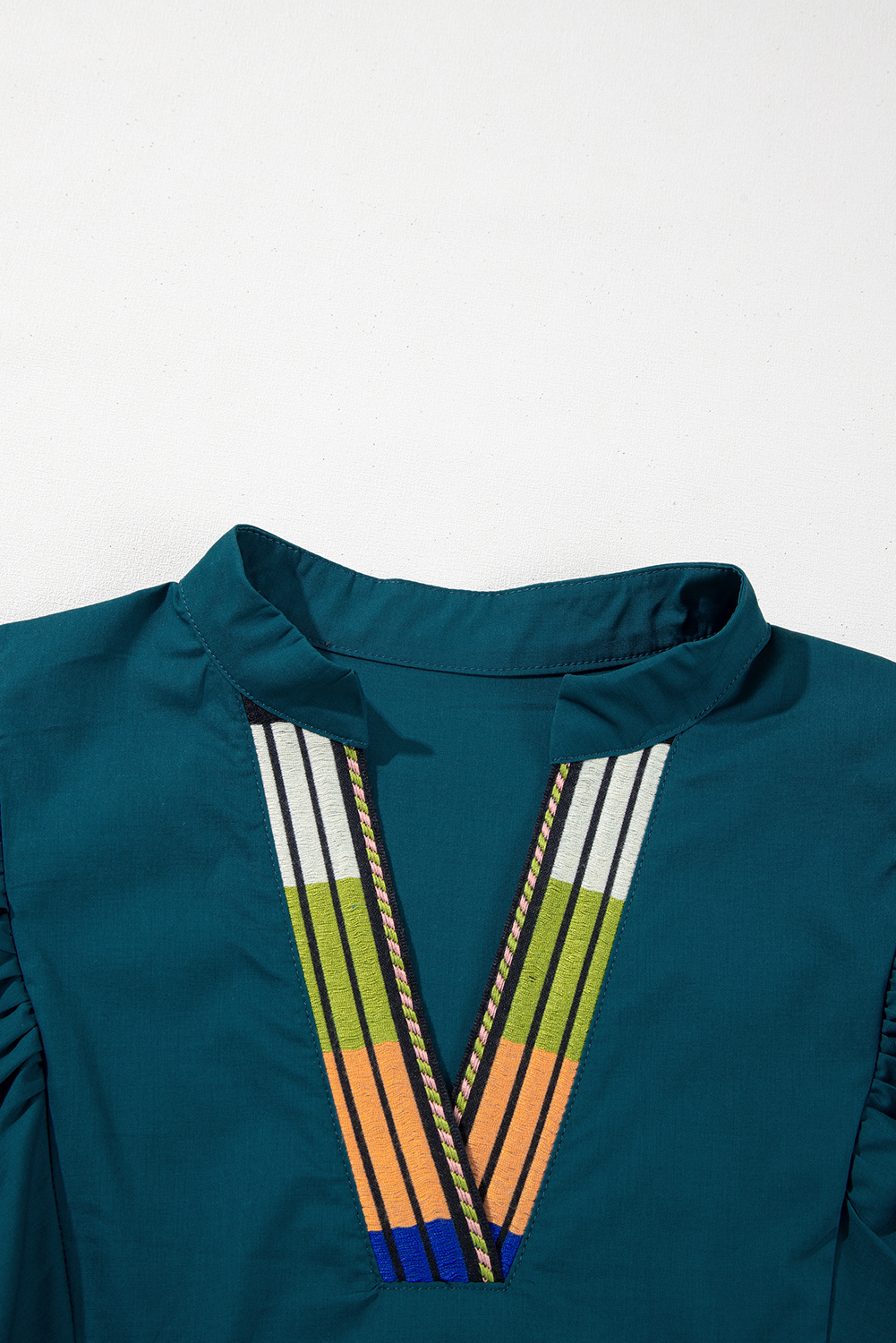 White Frill Mock Neck Sleeveless Tiered Floral Dress