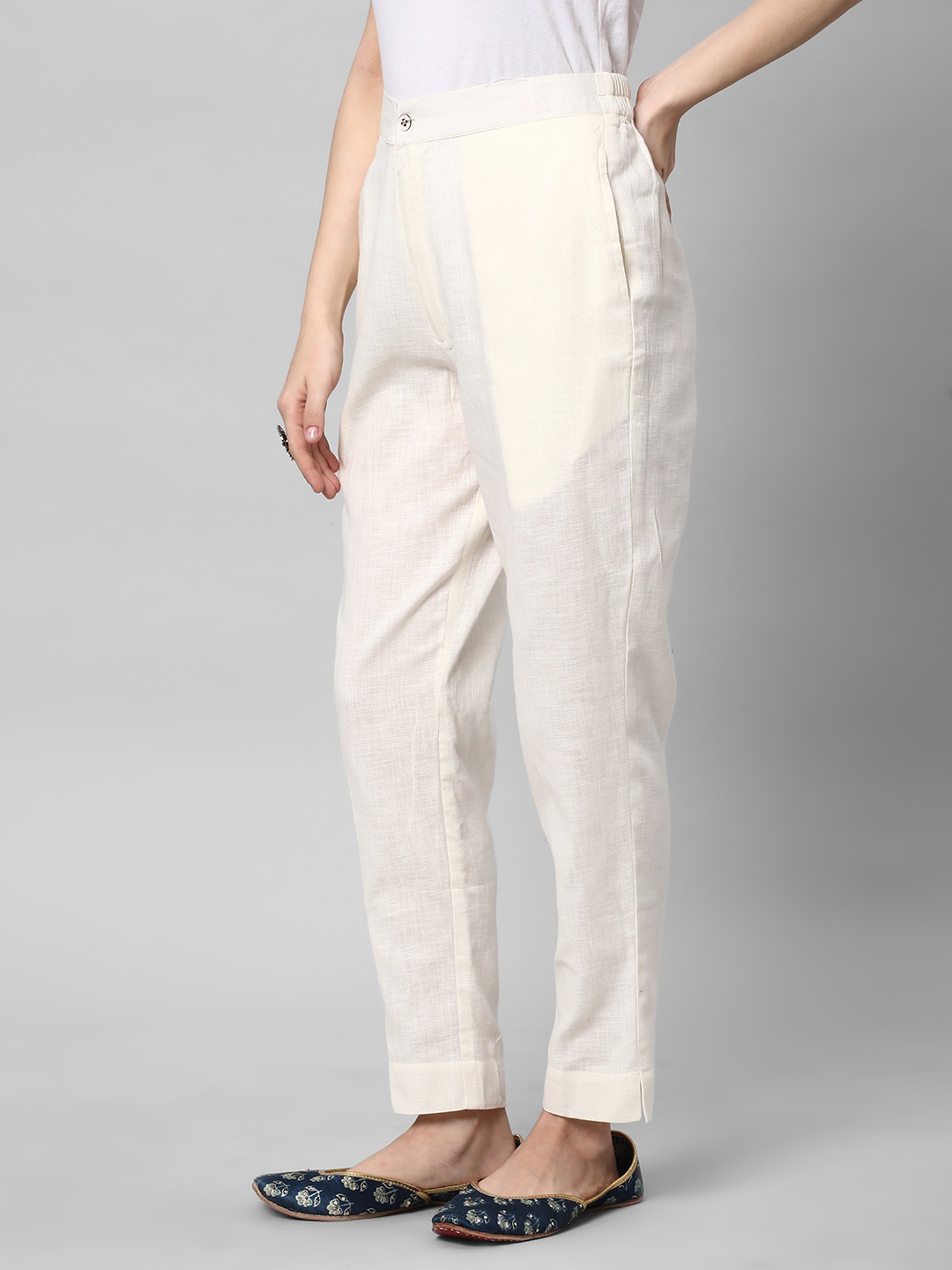 Kami Kubi Off White Linen Pants