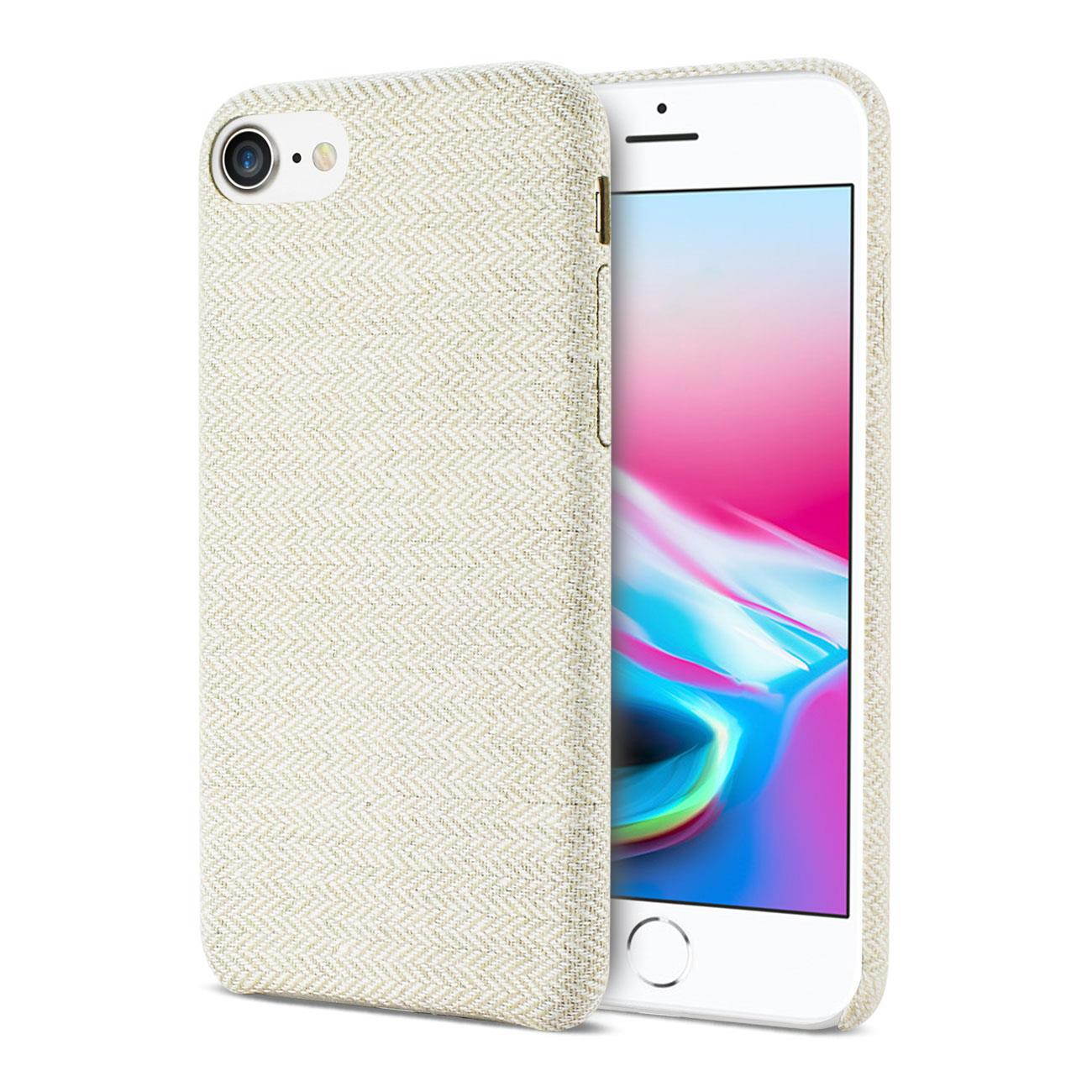 REIKO IPHONE SE2/8 HERRINGBONE FABRIC IN BEIGE