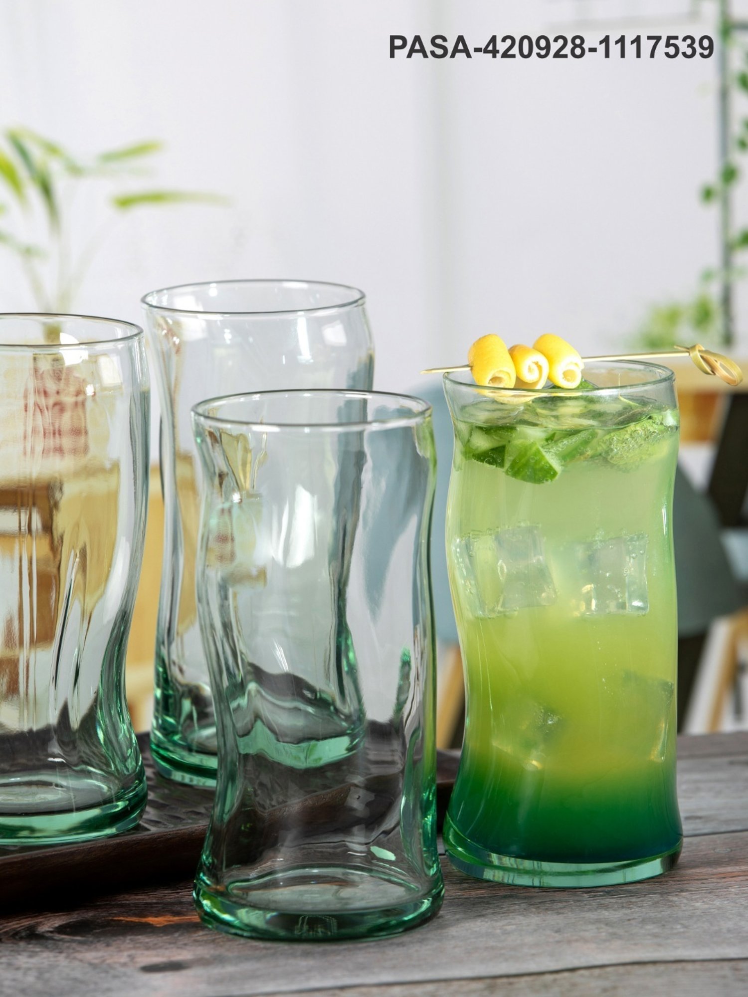 Pasabahce Transparent Glass Tumbler - Set of 4 (440ml)