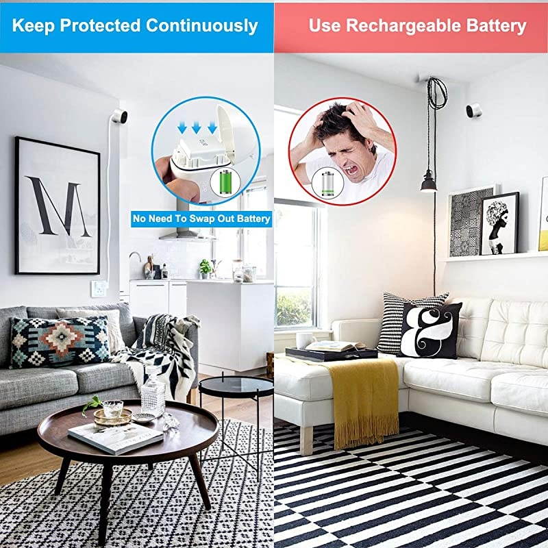 QC 3.0 Charger Brick with 30 Feet Right Angled Micro USB Power Cable,Quick Charger Power Adapter and Charging Cord,Outdoor Power Supple for Arlo Pro,Arlo Pro 2,Arlo Go,Arlo Security Light