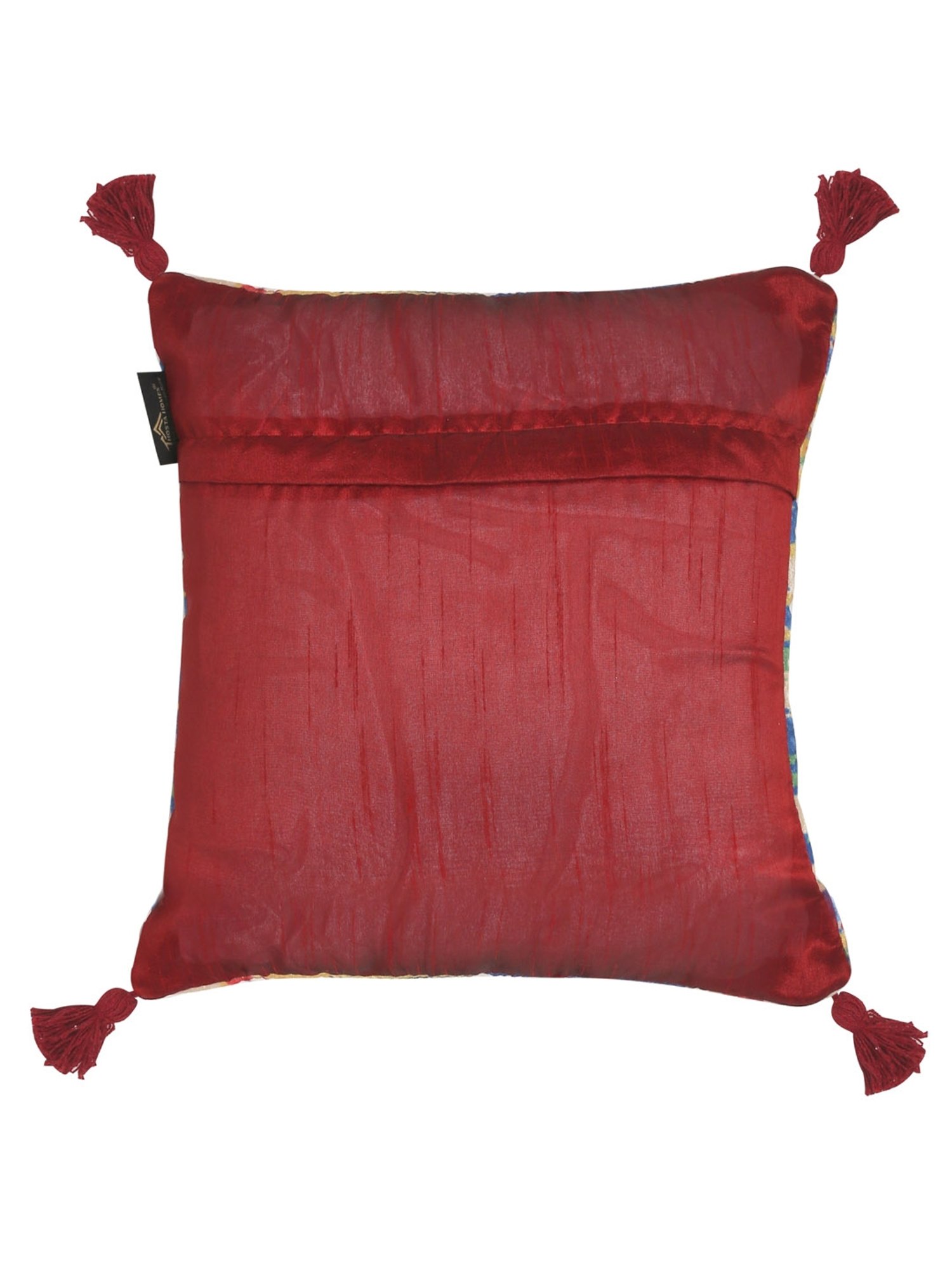 HOSTA HOMES Ultrasonic Abstract Brown 280 TC Polyvelvet Pillow Cover