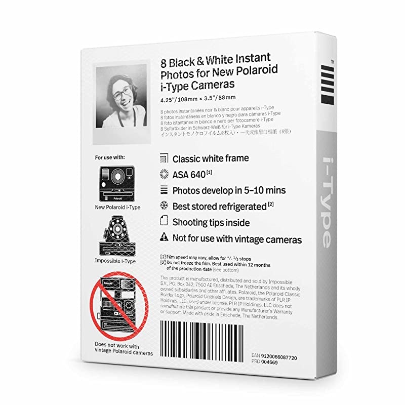 Originals Instant Film Black amp White Film for ITYPE White 46698x10quot