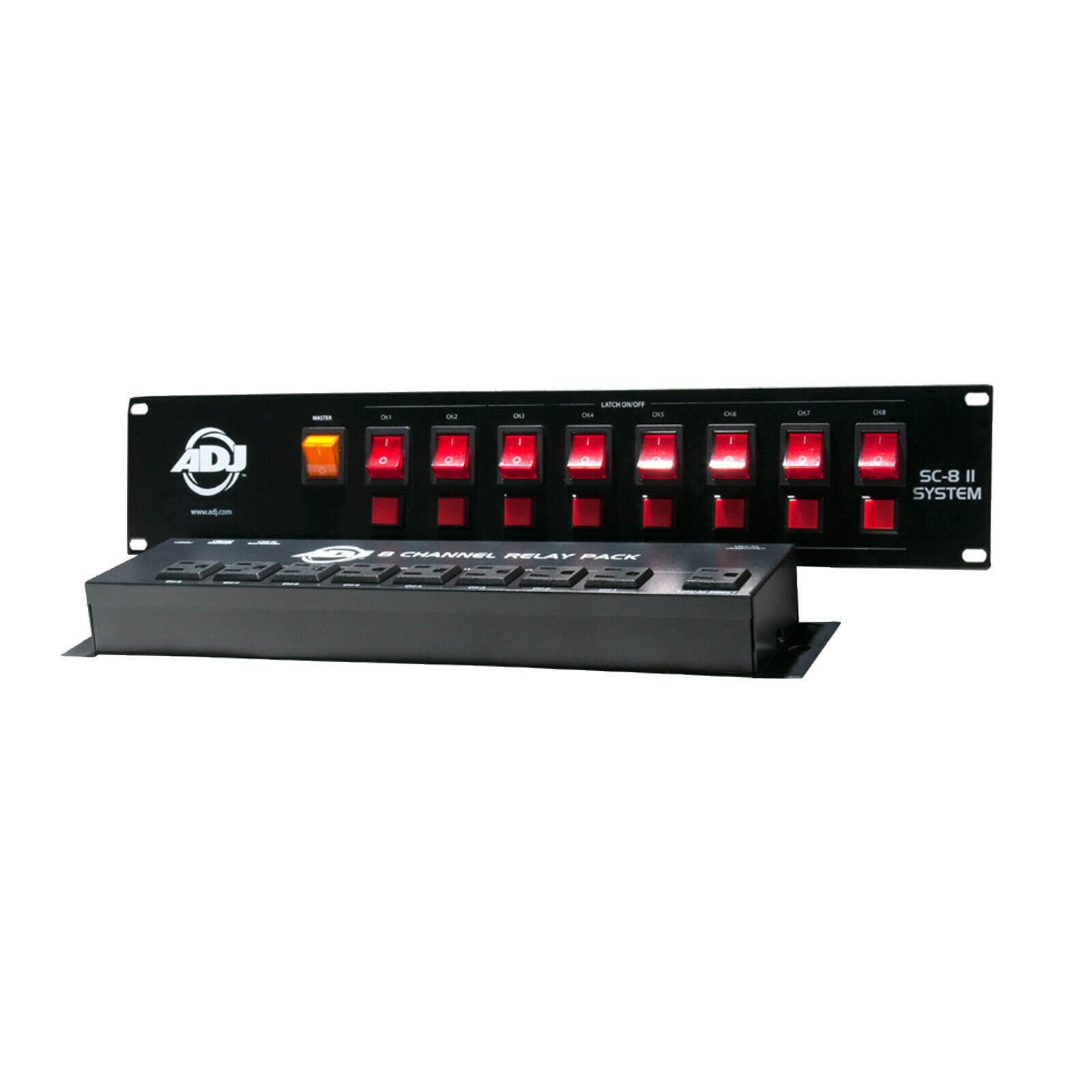 American DJ SC-8 II System 8-Channel Switch Controller with Relay Pack