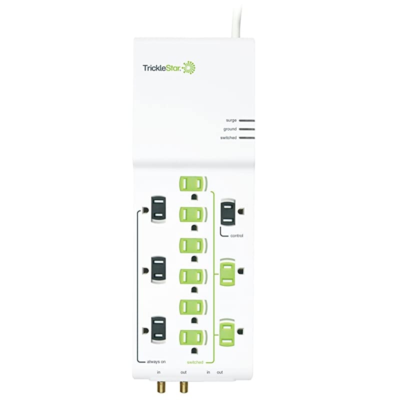 12 Outlet Advanced PowerStrip, 4320 Joules, Coax + RJ11 Secondary Protection, 4 foot cord