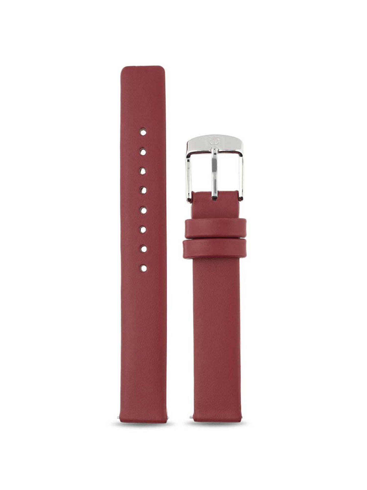 Titan 14 mm Red Genuine Leather Strap for Women