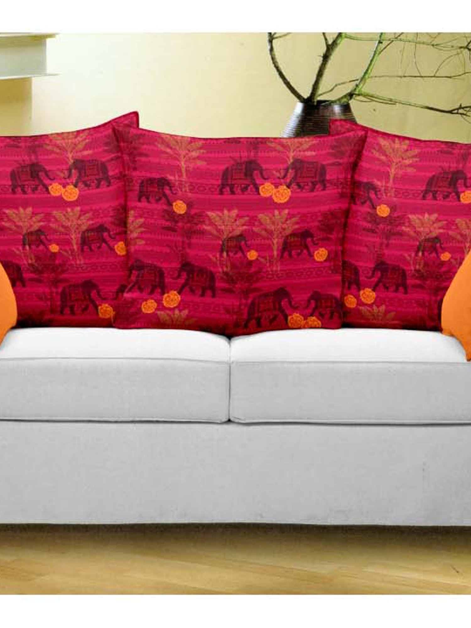BIANCA Soft-Touch Digitally Printed Cushion Cover [Hidden Zipper On Side] -3pc 16 X16 set