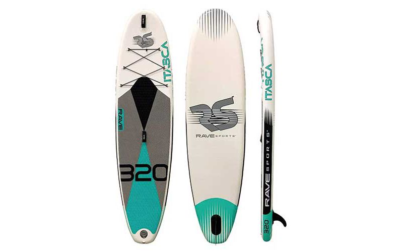 Rave Itasca Inflatable Stand Up Paddleboard 10'6" Quarry Blue