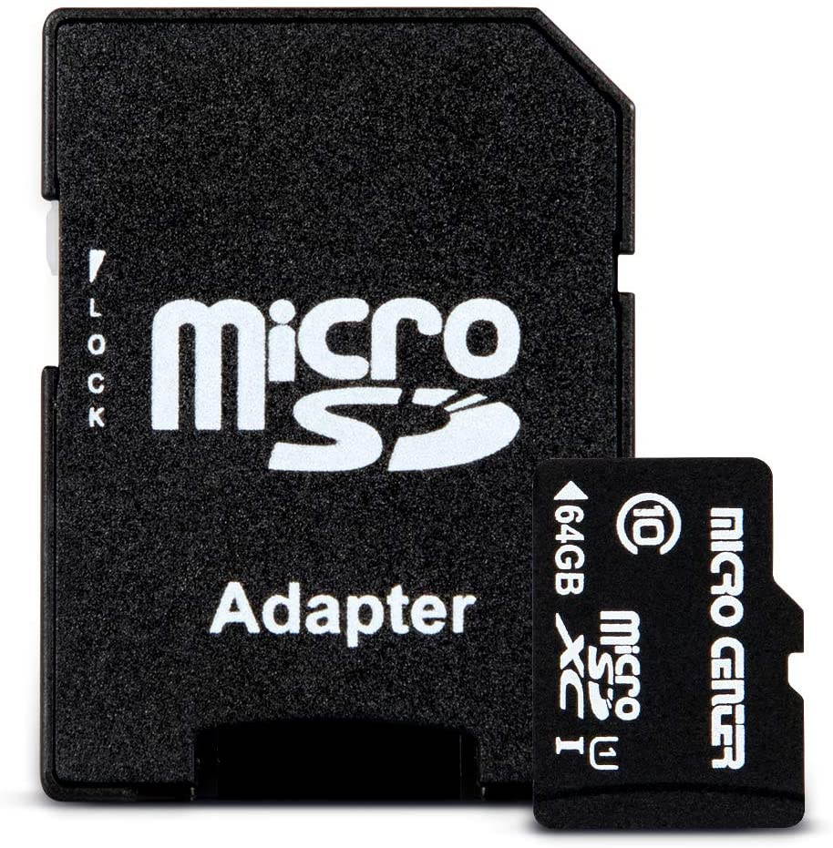 High Performance 64GB Micro SD Card,High-Speed 64GB TF Card, Class 10 Micro SDHC Flash Memory Card with SD Card Adapter