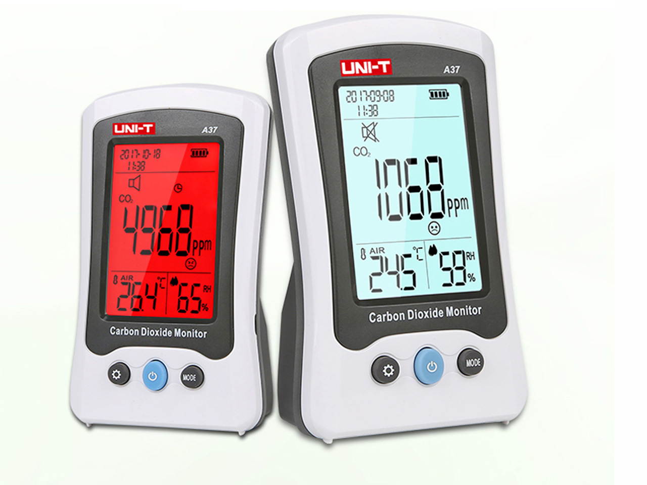 UNI-T A37 CO2 Meter; Carbon Dioxide Detector CO2 concentration/temperature/humidity detector / home / industrial / laboratory Test & Measurement Tools Carbon Dioxide Detector