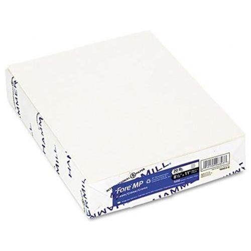 Hammermill 168030 Fore Mp Recycled Colored Paper, 20lb, 8-1/2 X 11, Cream, 500
