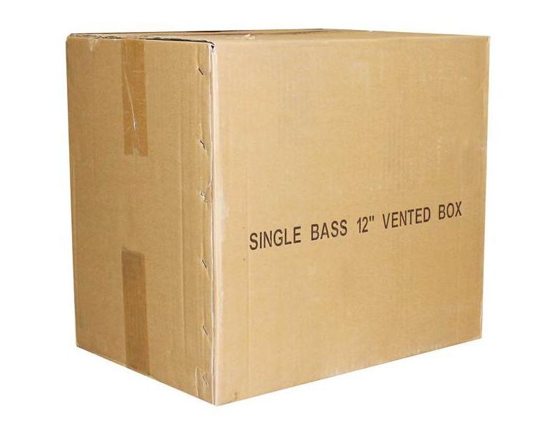 QPower QSBASS12 Single 12" Vented Slot Ported Subwoofer Sub Enclosure Box